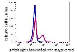 Flow Cytometry (FACS) image for anti-lambda Light Chain (Lambda-IgLC) antibody (ABIN5563943) (Lambda-IgLC antibody)