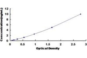 Typical standard curve (TRPM4 ELISA Kit)