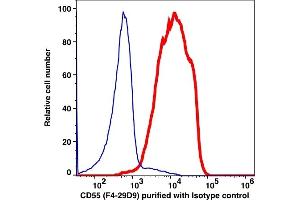 Flow Cytometry (FACS) image for anti-Complement Decay-Accelerating Factor (CD55) antibody (ABIN3071830) (CD55 antibody)