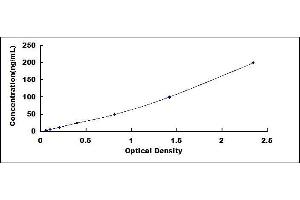Typical standard curve