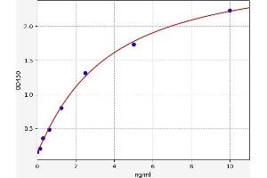 Typical standard curve (Olfactomedin 1 ELISA Kit)