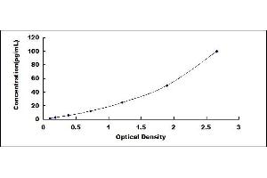 Typical standard curve (TNF alpha ELISA Kit)