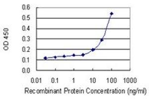 Detection limit for recombinant GST tagged BCL2L11 is 3 ng/ml as a capture antibody.