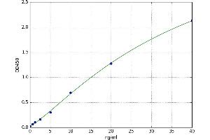 A typical standard curve