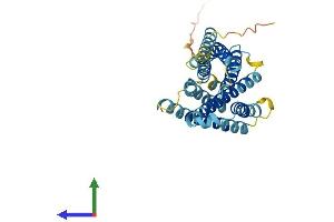 AlphaFold protein structure predicition of Mouse Recombinant Mrgprb3 Protein, UniprotID Q91ZC1 (Mrgprb3 Protein (AA 1-312) (His tag))