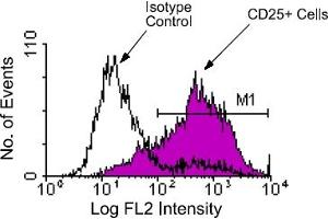 Flow Cytometry (FACS) image for anti-Interleukin 2 Receptor, alpha (IL2RA) antibody (PE) (ABIN370886) (CD25 antibody  (PE))