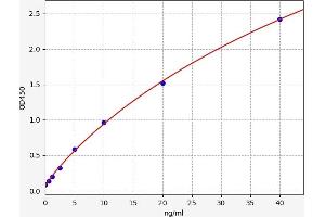 Typical standard curve (ATF2 ELISA Kit)