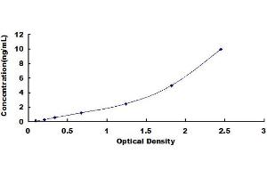 Typical standard curve (FKBP4 ELISA Kit)