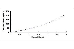 Typical standard curve (Anti-Gonadotropin Releasing Hormone Antibody (GnRH Ab) ELISA Kit)