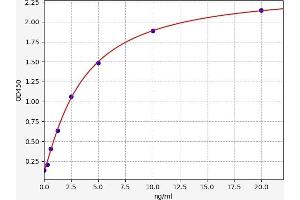 Typical standard curve (NFIL3 ELISA Kit)