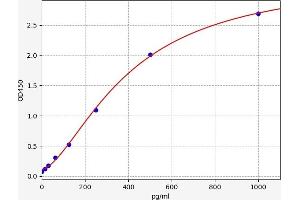Typical standard curve (IL1F10 ELISA Kit)