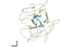 AlphaFold protein structure predicition of Mouse Recombinant Ppp1r15b Protein, UniprotID Q8BFW3
