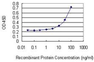 Detection limit for recombinant GST tagged PIGR is 1 ng/ml as a capture antibody. (PIGR antibody  (AA 21-130))