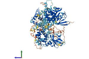 AlphaFold protein structure predicition of Mouse Recombinant Rapgef3 Protein, UniprotID Q8VCC8