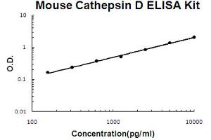 Mouse Cathepsin D Accusignal ELISA Kit Mouse Cathepsin D AccuSignal ELISA Kit standard curve.