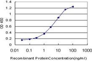 Detection limit for recombinant GST tagged RIPK2 is approximately 0. (RIPK2 antibody  (AA 431-540))