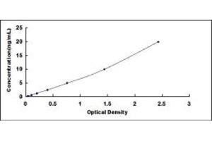 Typical standard curve (Aquaporin 8 ELISA Kit)