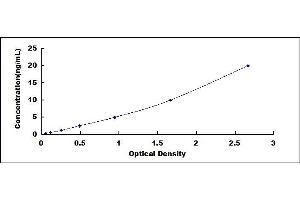Typical standard curve (CRHR2 ELISA Kit)