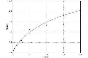 A typical standard curve