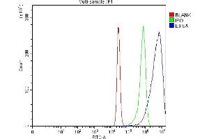 Flow Cytometry analysis of K562 cells using anti-EIF5A antibody (ABIN7602568). (EIF5A antibody  (AA 86-154))