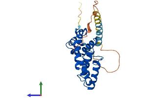 AlphaFold protein structure predicition of Human Recombinant RGS2 Protein, UniprotID P41220