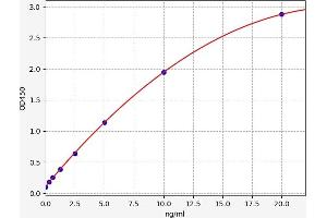 Typical standard curve (CD21 ELISA Kit)