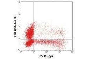 Flow Cytometry (FACS) image for anti-Interferon gamma (IFNG) antibody (PE-Cy7) (ABIN2659582) (Interferon gamma antibody  (PE-Cy7))