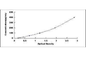 Typical standard curve (HLA-E ELISA Kit)