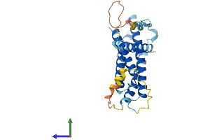 AlphaFold protein structure predicition of Human Recombinant RGS9BP Protein, UniprotID Q6ZS82