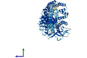 AlphaFold protein structure predicition of Human Recombinant TTC27 Protein, UniprotID Q6P3X3