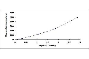 Typical standard curve (S100A8 ELISA Kit)