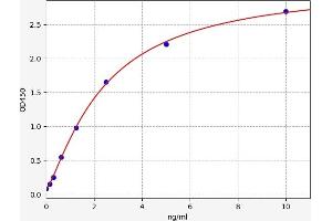 Typical standard curve (NEDD9 ELISA Kit)