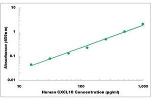Representative Standard Curve (CXCL10 ELISA Kit)