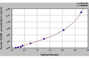 Typical Standard Curve (ODAM ELISA Kit)
