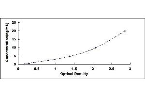 Typical standard curve (PRAME ELISA Kit)
