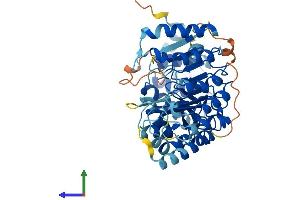 AlphaFold protein structure predicition of Human Recombinant PRAMEF18 Protein, UniprotID Q5VWM3 (PRAMEF18 Protein (AA 1-479) (His tag))