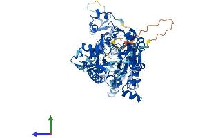 AlphaFold protein structure predicition of Mouse Recombinant Ints9 Protein, UniprotID Q8K114