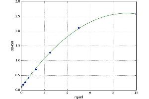 A typical standard curve (CSNK2B ELISA Kit)