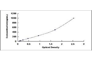 Typical standard curve (DEFA5 ELISA Kit)