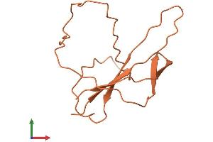 AlphaFold protein structure predicition of Human Recombinant MIR7-3HG Protein, UniprotID Q8N6C7