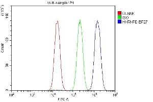 Flow Cytometry analysis of A431 cells using anti-HNRNPD antibody (ABIN7602590).