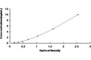 Typical standard curve (TRPV2 ELISA Kit)