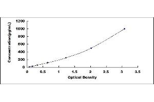 Typical standard curve (MASP1 ELISA Kit)