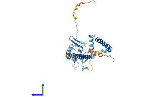 AlphaFold protein structure predicition of Mouse Recombinant Phf11a Protein, UniprotID Q8BVM9 (Phf11a Protein (AA 1-293) (His tag))