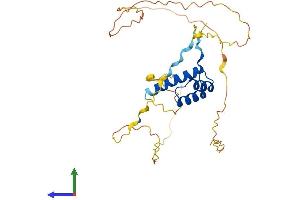 AlphaFold protein structure predicition of Human Recombinant DLX3 Protein, UniprotID O60479 (DLX3 Protein (AA 1-287) (His tag))