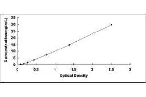 Typical standard curve (VWA3A ELISA Kit)