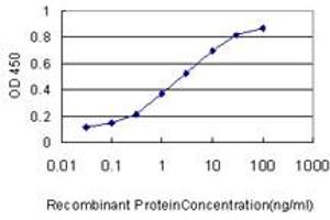 Detection limit for recombinant GST tagged IL1RN is approximately 0. (IL1RN antibody  (AA 1-159))