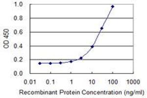 Detection limit for recombinant GST tagged SLC25A24 is 0. (SLC25A24 antibody  (AA 1-66))