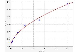 Typical standard curve (CDK4 ELISA Kit)