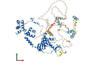 AlphaFold protein structure predicition of Human Recombinant MTA1 Protein, UniprotID Q13330 (MTA1 Protein (AA 1-715) (His tag))